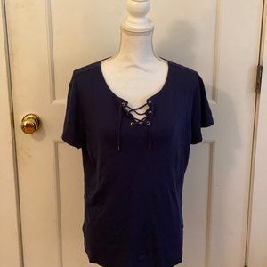 Casual Navy Blue T-shirt